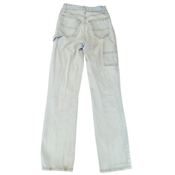 Abercrombie & Fitch The '90s Straight Ultra High-rise Jeans Women's 25 Carpenter - Picture 2 of 8